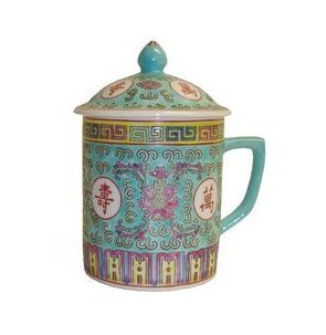 Chinese Rose Familia Mug (Green)