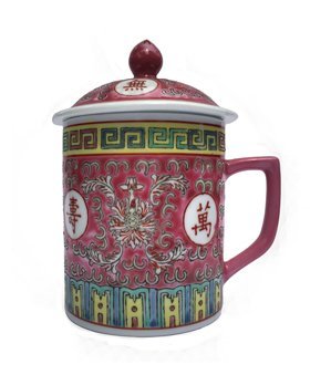 Chinese Rose Familia Mug (Red)
