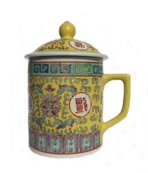 Chinese Rose Familia Mug (Yellow)