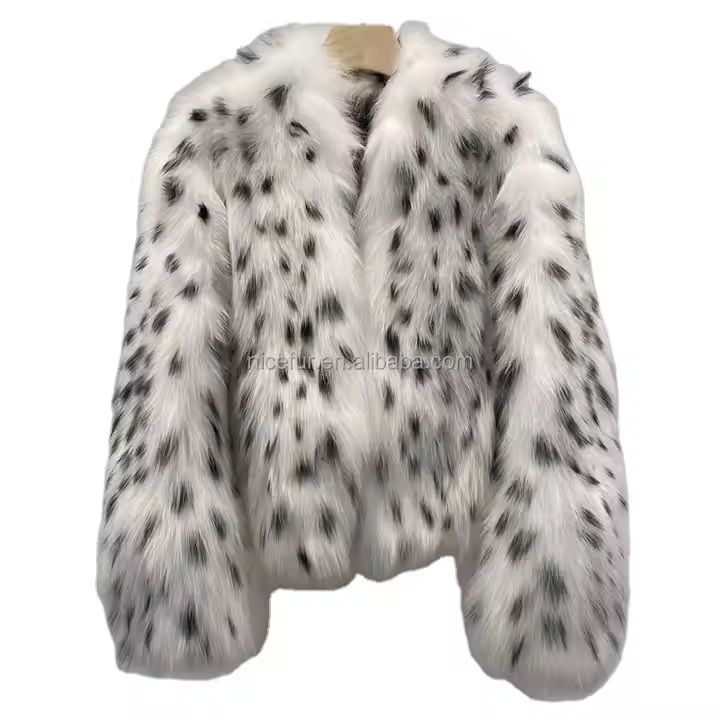 Exotic Lynx Bobcat Coat Women&#39;s Thick Fashion Fur Coat