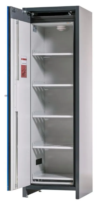 asecos lithium-ion battery storage cabinet, SafeStore Core, 5 shelves, W 600 mm