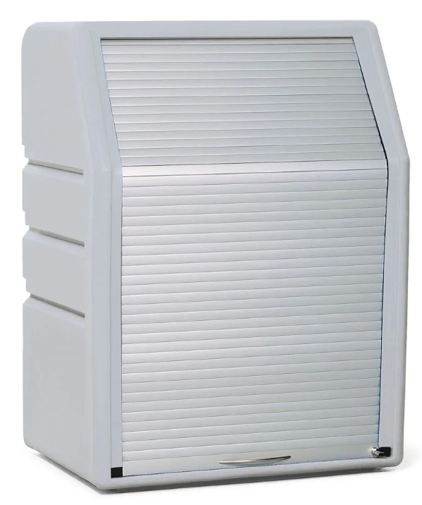 Emergency spill kit in safety cabinet, with absorbent fleece roll, Universal, with shutter