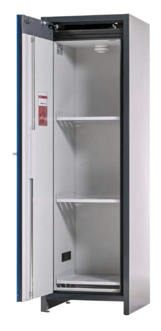 asecos lithium-ion battery storage cabinet, SafeStore Core, 3 shelves, W 600 mm