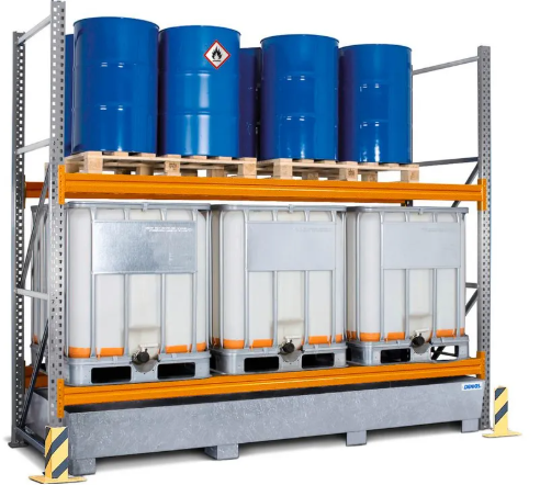 Hazardous material pallet rack