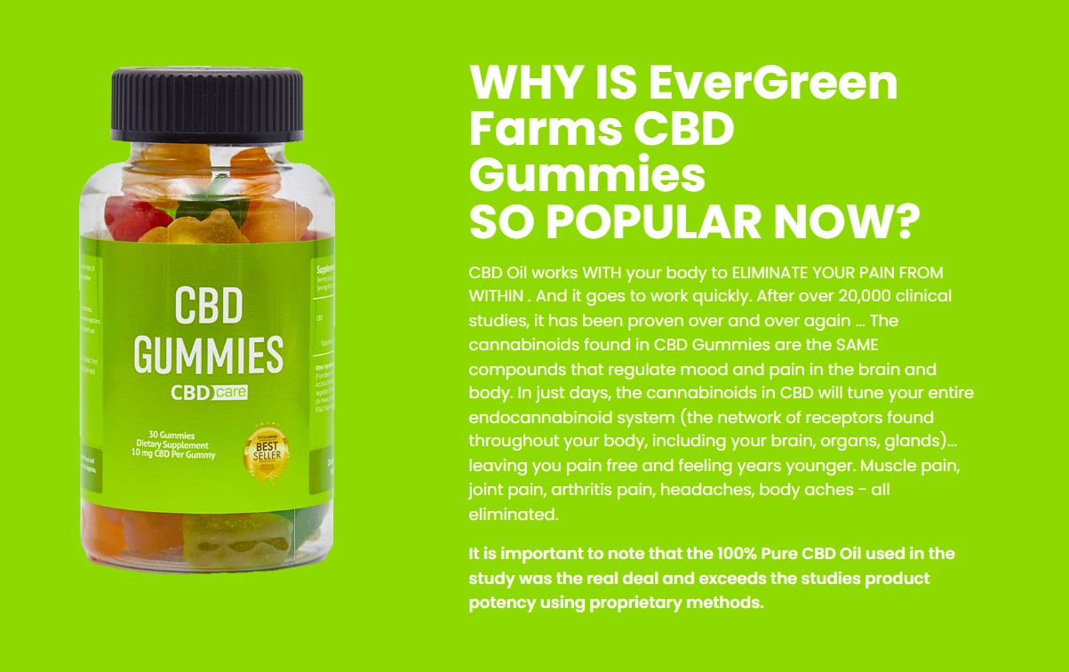 EverGreen Farms CBD Gummies 👇👇S𝗮𝗹𝗲𝗶𝘀𝗟𝗶𝘃𝗲 💥Shop Now💥👇👇