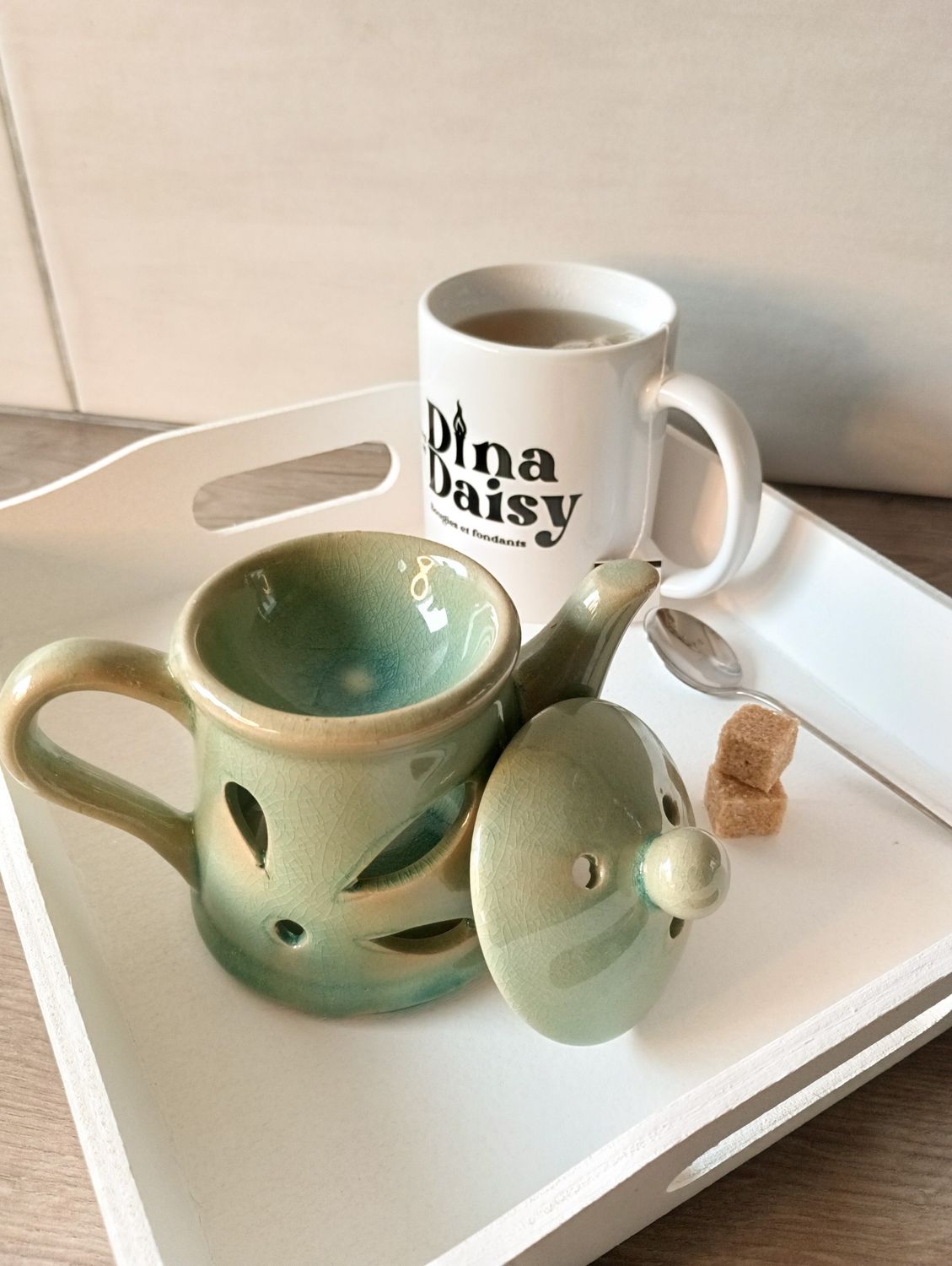 Brûleur Théière Verte