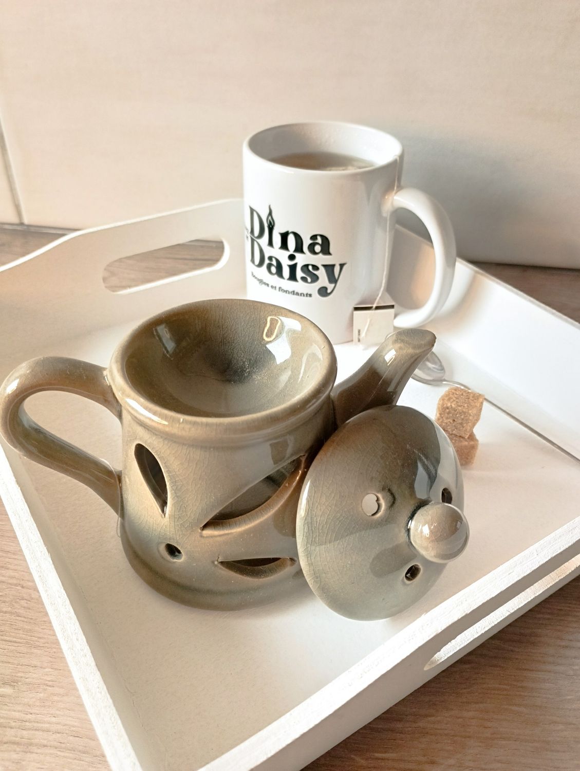 Brûleur Théière marron