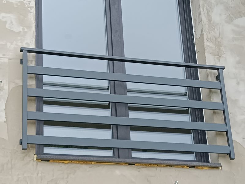 Balustrada francuska okienna 140 cm okno 110 cm BF01RAL