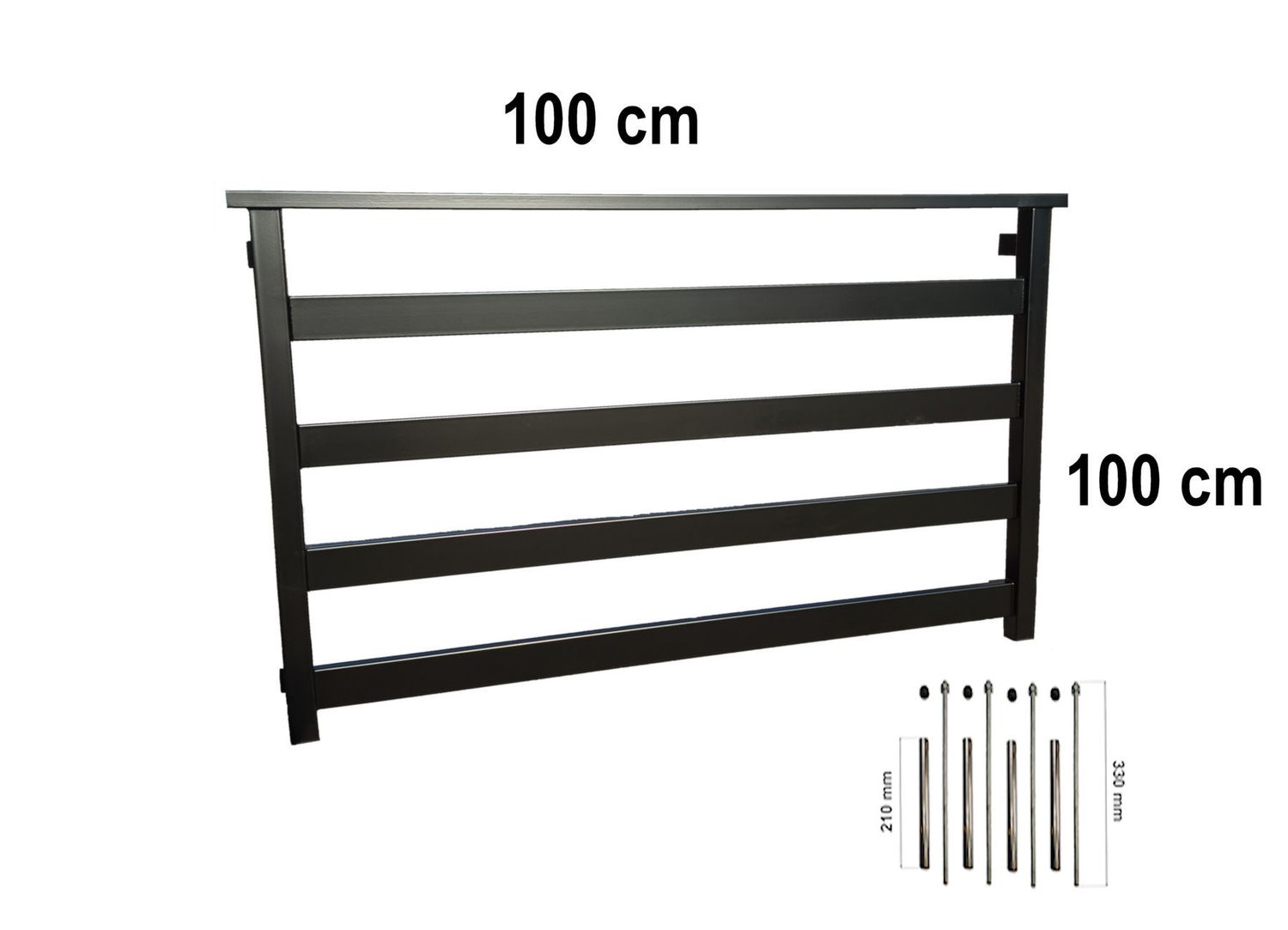 Balustrada francuska okienna 100 cm okno 70 cm BF01RAL