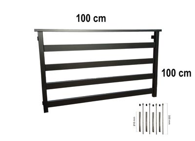 Balustrada francuska okienna 100 cm okno 70 cm BF01RAL