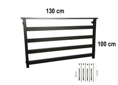Balustrada francuska okienna 130 cm okno 100 cm BF01RAL