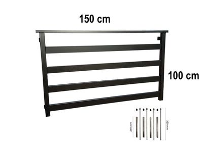Balustrada francuska okienna 150 cm okno 120 cm BF01RAL