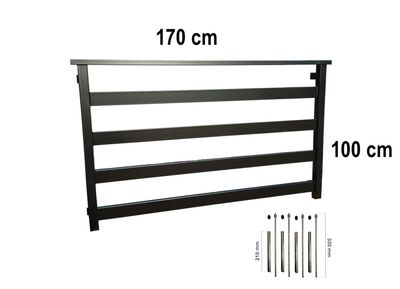 Balustrada francuska okienna 170 cm okno 140 cm BF01RAL