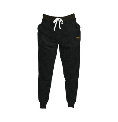 KitHut Essentials Black/Gold Classy Summer Joggers (Unisex)