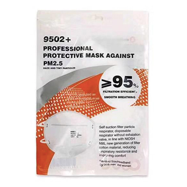 [10 pcs Pack] KN95 Respirator Mask FFP2 EN 149:2001 against PM2.5 in line with NIOSH N95