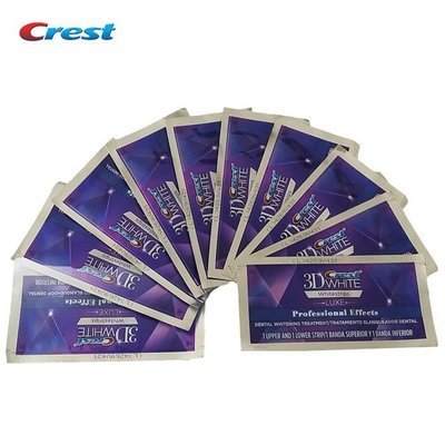 Crest teeth whitestrips luxe professional 10 pouches