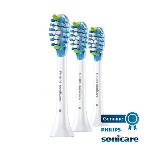 Philips Sonicare Adaptive Clean replacement toothbrush heads, HX9043, White 3-count