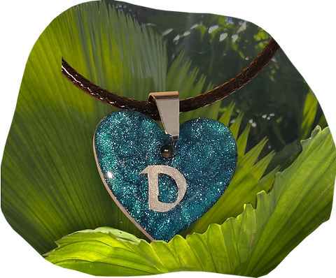 Heart ( initial in gold or silver )