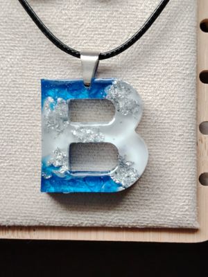 Blue, white and silver