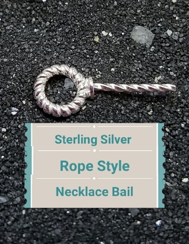 SS Rope Style Necklace Bail
