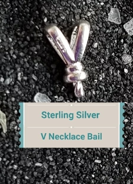 SS V Necklace Bail