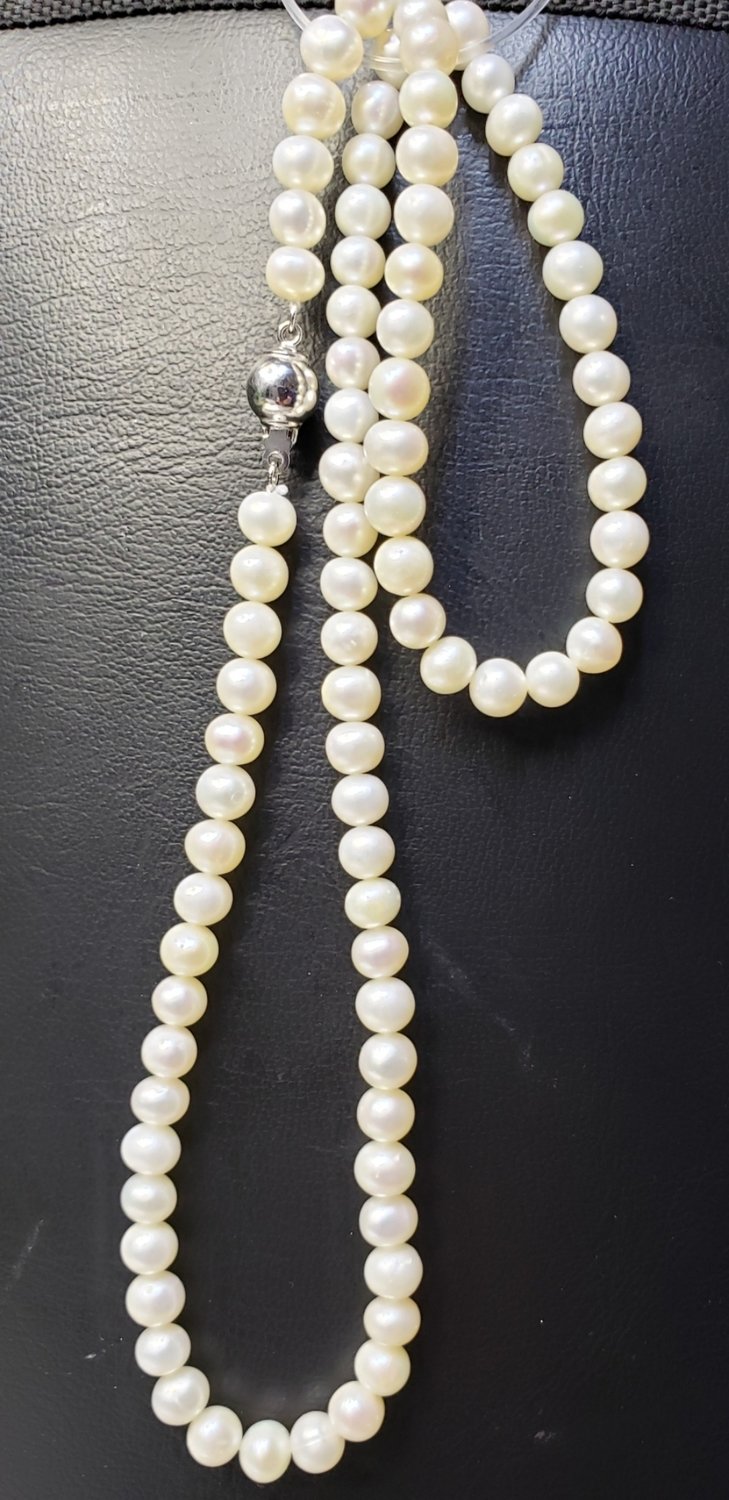 Freshwater Pearl Necklace sterling clasp