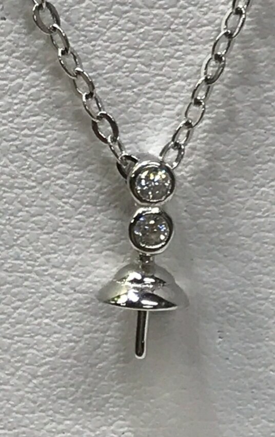 18' Drop Pendant with CZs