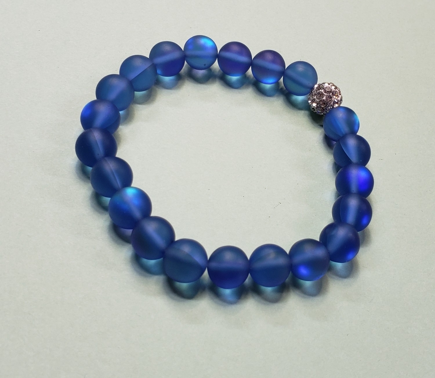 Mermaid Glass Bracelet Blue