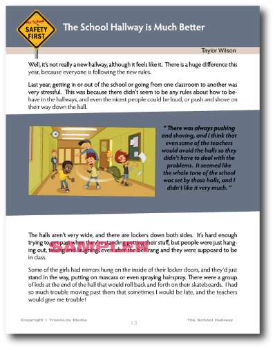 School Hallway Safety Lesson Plan and Worksheets - Grades 4-5-6 School Hallway Safety Lesson Plan and Worksheets - Grades 4-5-6