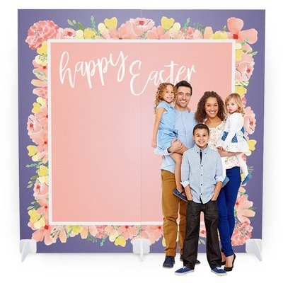 Easter Photo Booth with Props - Floral