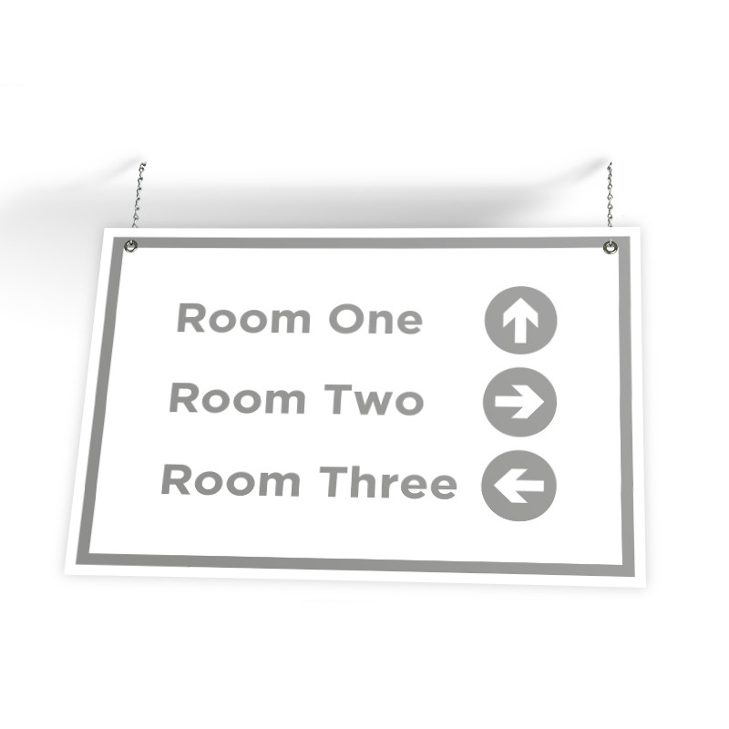Customizable Directional Sign (36&quot; X 24&quot;)