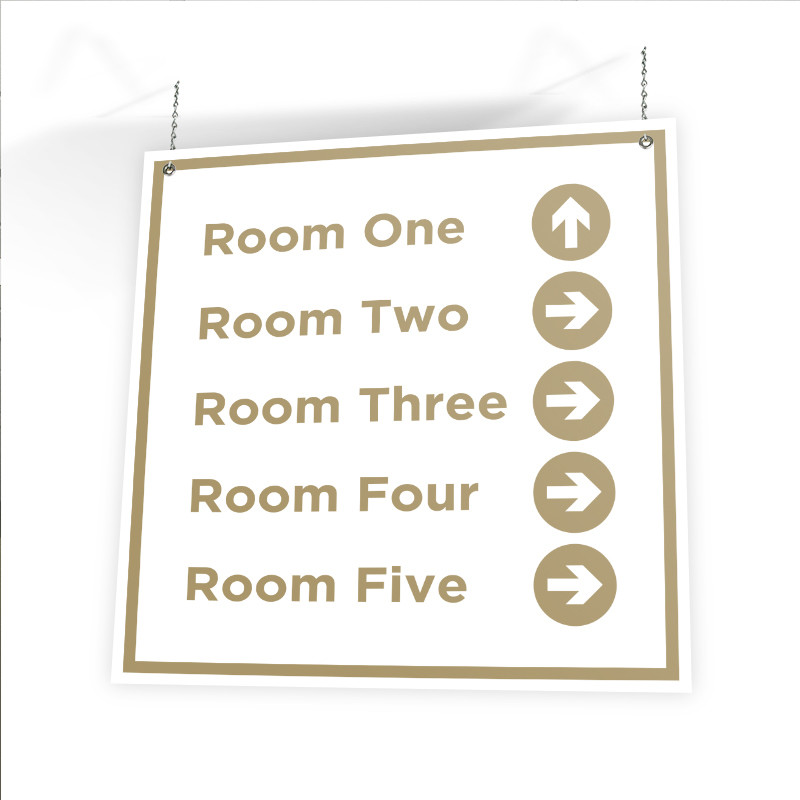 Customizable Directional Sign (36&quot; X 36&quot;)