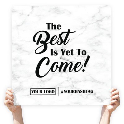 Marble Greeting Sign - "The Best is Yet to Come!"