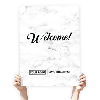 Marble Greeting Sign - &quot;Welcome!&quot;