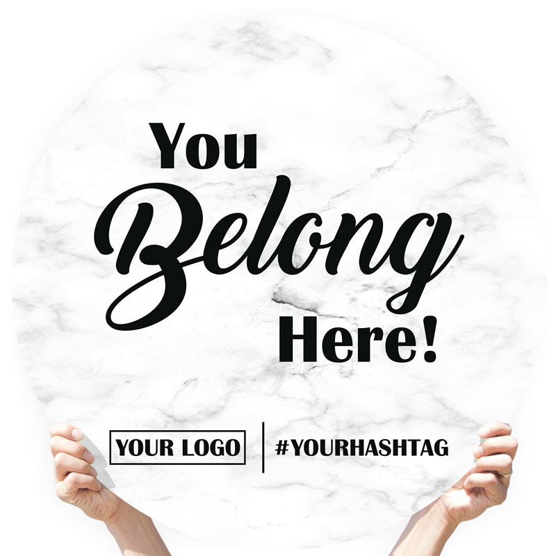 Marble Greeting Sign - &quot;You Belong Here!&quot;