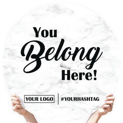 Marble Greeting Sign - "You Belong Here!"