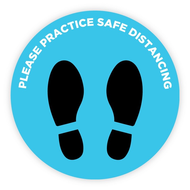 Social Distancing Floor Stickers