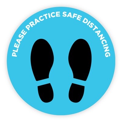 Social Distancing Floor Stickers