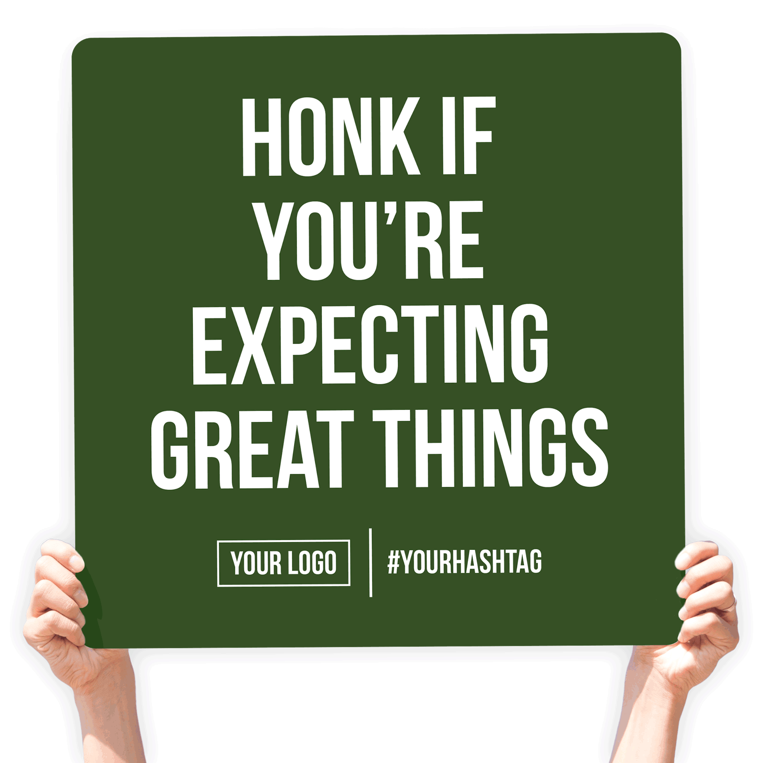 Fall Season Greeting Sign - &quot;Honk If You&#39;re Expecting Great Things&quot;