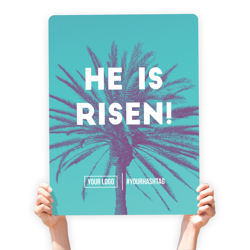 Easter Greeting Sign - &quot;He Is Risen!&quot;