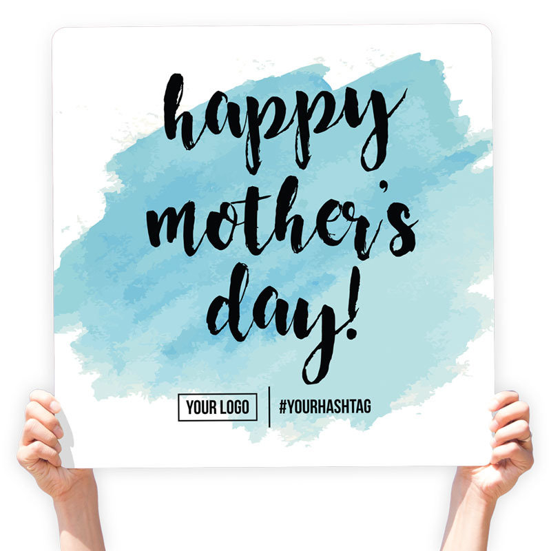Mother&#39;s Day Greeting Sign - &quot;Happy Mother&#39;s Day&quot; (Blue)