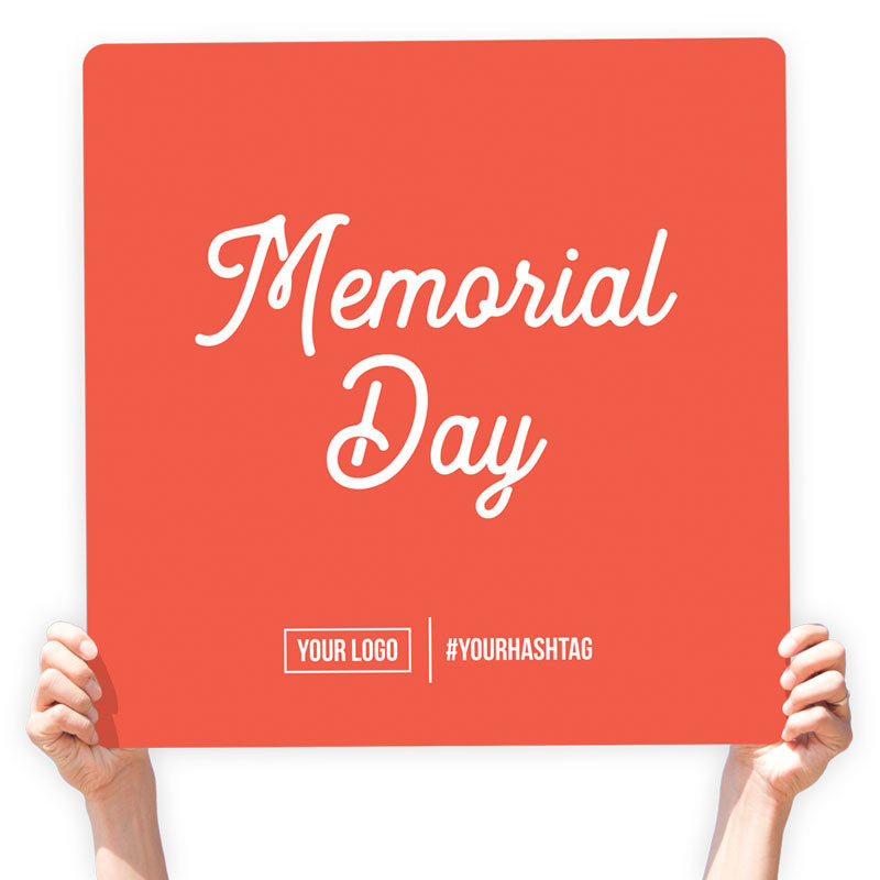 Memorial Day Greeting Sign - &quot;Memorial Day&quot;