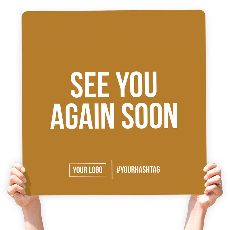 Fall Season Greeting Sign - &quot;See You Again Soon&quot;