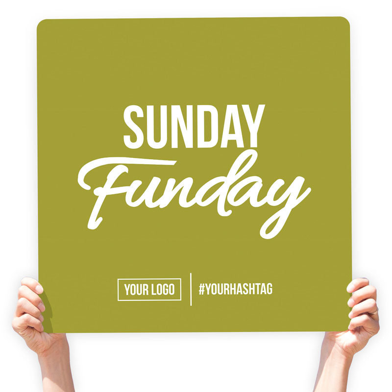 Fall Season Greeting Sign - &quot;Sunday Funday&quot;
