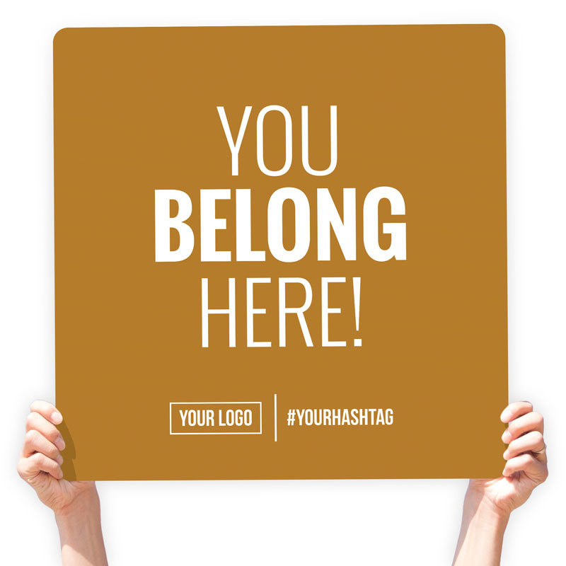 Fall Season Greeting Sign - &quot;You Belong Here!&quot;