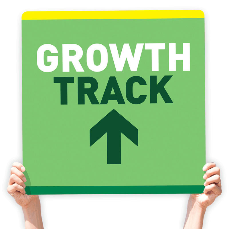 Growth Track Directional Signs, Choose the Direction: Up Arrow