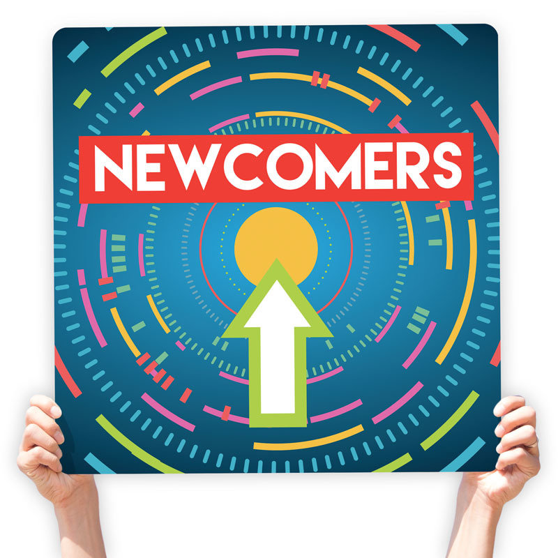 Newcomers Directional Signs, Choose the Direction: Forward Arrow