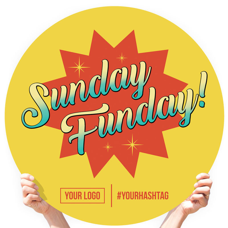 Fall Season Greeting Sign - &quot;Sunday Funday&quot;