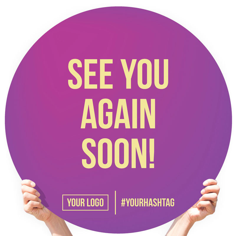 Fall Season Greeting Sign - &quot;See You Again Soon!&quot;