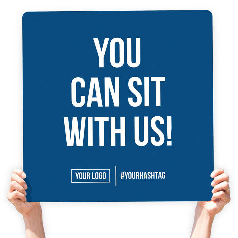 Greeting Sign - &quot;You Can Sit With Us&quot;